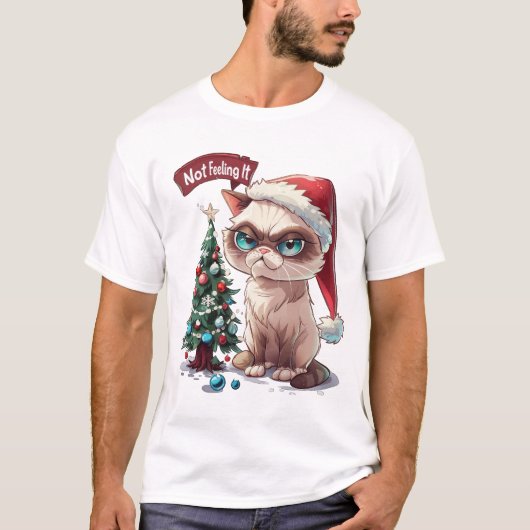 Nicht Gefühl - Grumpy Cat T-Shirt (Vorderseite)