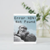 Nicht gefunden postkarte (Stehend Vorderseite)