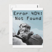 Nicht gefunden postkarte (Vorne/Hinten)