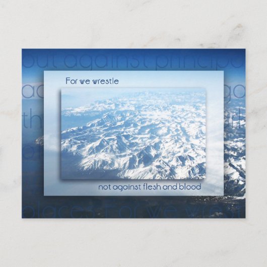 Nicht gegen Fleisch und Blut Postkarte (Vorderseite)