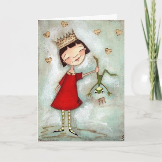 Nicht geküsst, geschüttelt - Grußkarte Karte (Vorderseite)