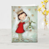 Nicht geküsst, geschüttelt - Grußkarte Karte (Gelbe Blume)