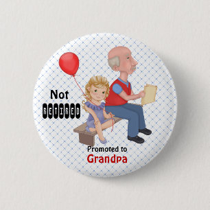 Nicht gelaunt beworben Opa Button