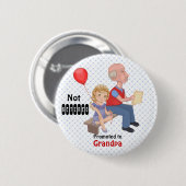 Nicht gelaunt beworben Opa Button (Vorne & Hinten)