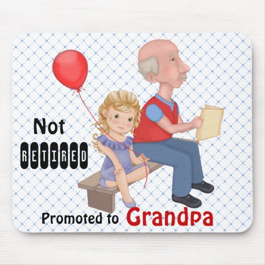 Nicht gelaunt beworben Opa Mousepad (Vorne)