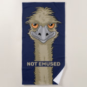 Nicht gemuskelt Emu Pun Beach Handtuch (Vorderseite)