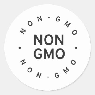 Nicht genetisch runder aufkleber