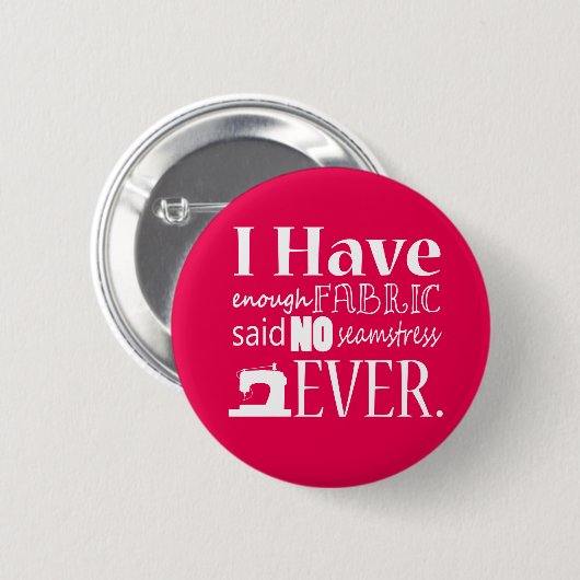 Nicht genug Gewebe zum Nähen {dunkel} Button (Vorne & Hinten)