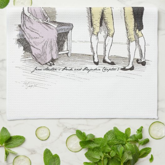 Nicht genug, Jane Austen Pride & Prejudice Geschirrtuch (Gefaltet)