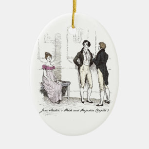 Nicht genug, Jane Austen Pride & Prejudice Keramikornament