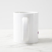 Nicht genug Kaffee oder Mittelflügel Jumbo-Tasse (Rückseite)