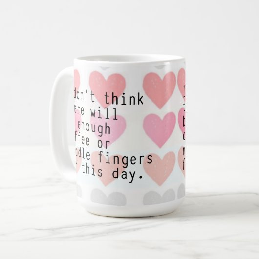 Nicht genug Kaffee oder Tasse für die Mittelklasse (Vorderseite Links)