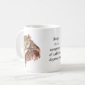 Nicht genug Kaffee Zitat Schlafen Schüssel mit Hal Kaffeetasse (Vorderseite Links)