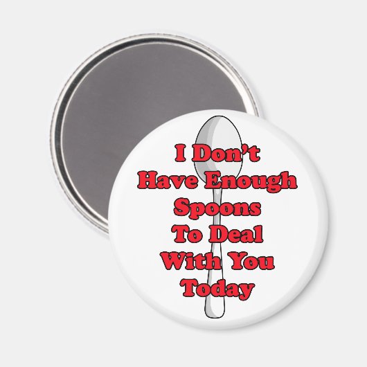 Nicht genug Löffel! Magnet (Vorderseite/Rückseite)
