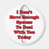 Nicht genug Löffel! Magnet (Vorne)