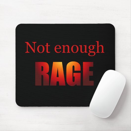 Nicht genug Rasereischwarzes Mousepad (Mit Mouse)