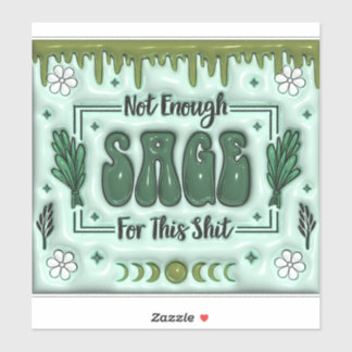 Nicht genug Sage Aufkleber