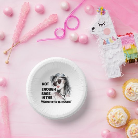 Nicht genug Sage Pappteller (Party)
