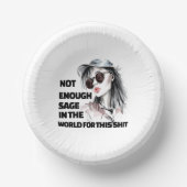 Nicht genug Sage Pappteller (Vorderseite)