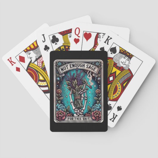 Nicht genug Sage Tarot Poker Cards Spielkarten (Rückseite)