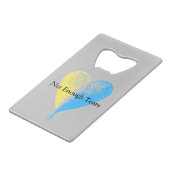 Nicht genug Tränen Geldbeutel Flaschenöffner (Vorderseite Schrägansicht)