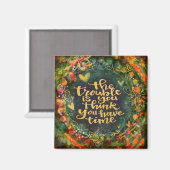 Nicht genug Zeit Zitat farbenfrohe trendige Inspir Magnet (Vorderseite/Rückseite)