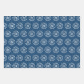 Nicht geöffnet bis 25. Dezember Rot, Grün und Blau Geschenkpapier Set (Vorderseite 3)