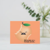 Nicht-Georgien-Peach Postkarte (Stehend Vorderseite)