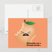 Nicht-Georgien-Peach Postkarte (Vorne/Hinten)