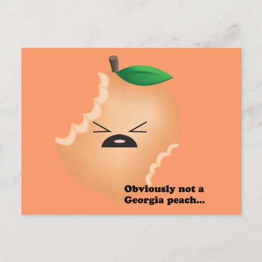 Nicht-Georgien-Peach Postkarte (Vorderseite)