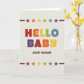 Nicht gerade Design Hello Baby Card Karte (Gelbe Blume)