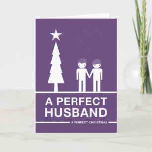Nicht gerade Design perfekte Husband-Karte Feiertagskarte