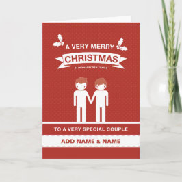 Nicht gerade Design Special Couple Card Feiertagskarte