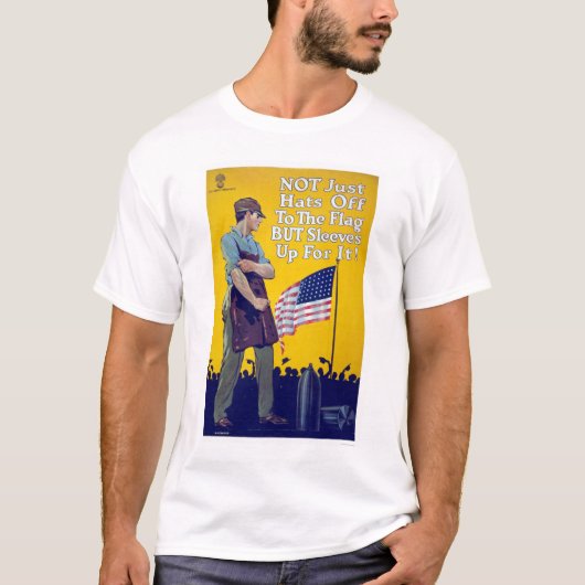 Nicht gerade Hüte weg zur Flagge T-Shirt (Vorderseite)
