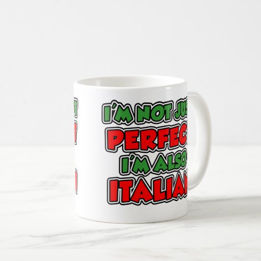 Nicht gerade perfekter Italiener Kaffeetasse (VorderseiteRechts)