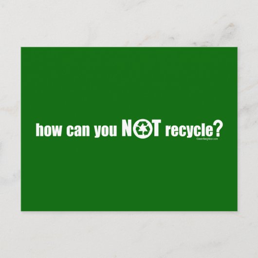Nicht Gerecycelt? Postkarte (Vorderseite)