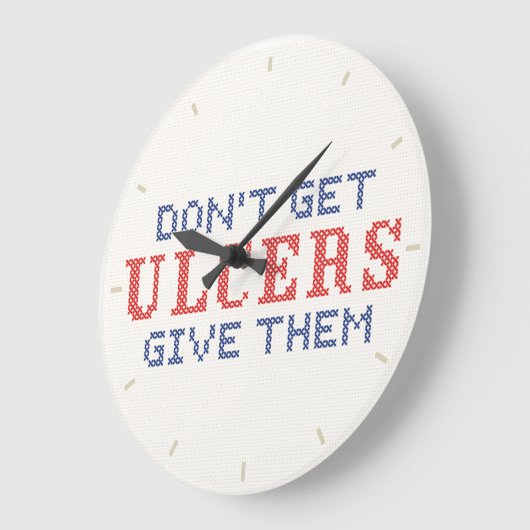 Nicht Geschwüre bekommen Große Wanduhr (Winkel)