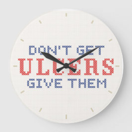 Nicht Geschwüre bekommen Große Wanduhr