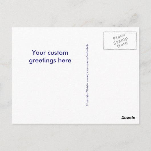 Nicht Geschwüre bekommen Postkarte (Rückseite)