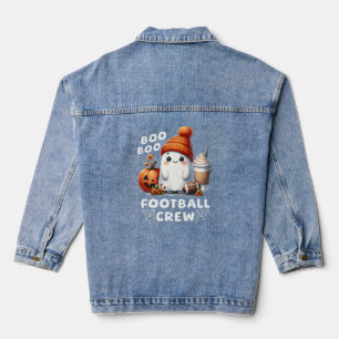 Nicht gespenstisch Halloween Boo Football Crew Fun Jeansjacke