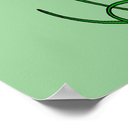 Nicht Gewalt Poster (Ecke)