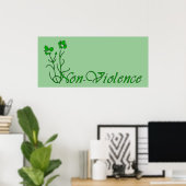 Nicht Gewalt Poster (Heimbüro)