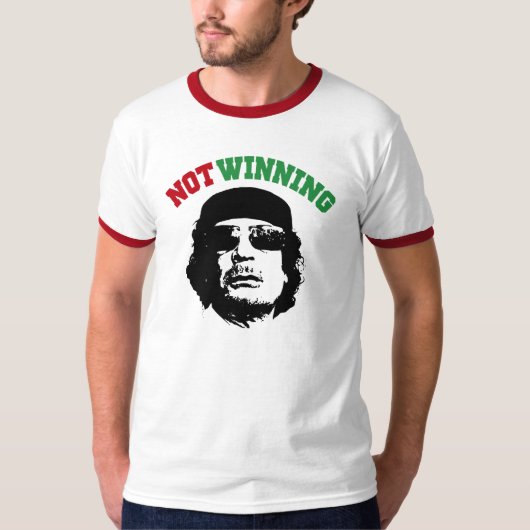 Nicht gewinnendes Gaddafi T-Shirt (Vorderseite)