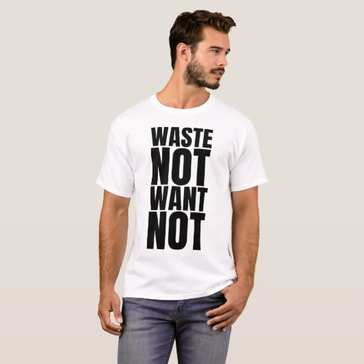 Nicht Gewollt Abfälle T-Shirt (Vorne ganz)