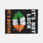 Nicht Glück Es ist Botox Esthetikerin St Patricks Fleecedecke (Vorderseite (Horizontal))