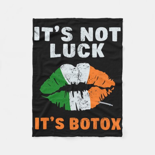 Nicht Glück Es ist Botox Esthetikerin St Patricks Fleecedecke (Vorderseite)