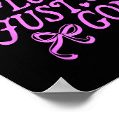Nicht Glück, nur Gott Jesus Christus Design Poster (Ecke)