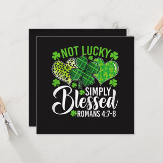 Nicht Glücklich Einfach Gesegnet Christlich Einladung