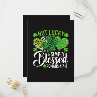 Nicht Glücklich Einfach Gesegnet Christlich Einladungspostkarte