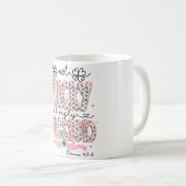 Nicht Glücklich, Einfach Gesegnet Christlich  Röme Kaffeetasse (VorderseiteRechts)